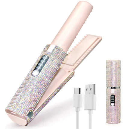 Plancha de Cabello Portátil Recargable USB